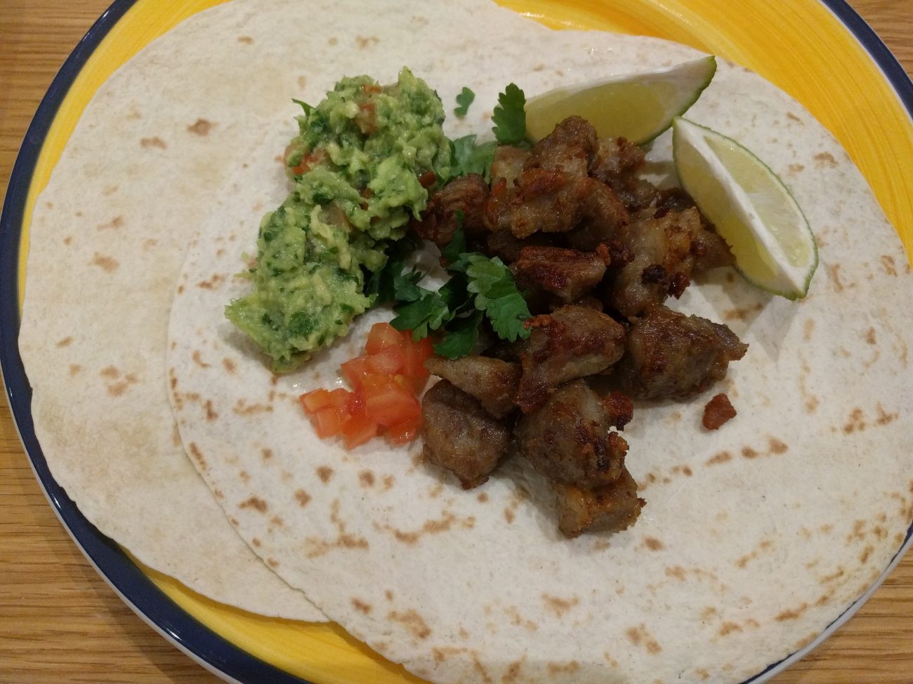 Carnitas Tacos with guacamole