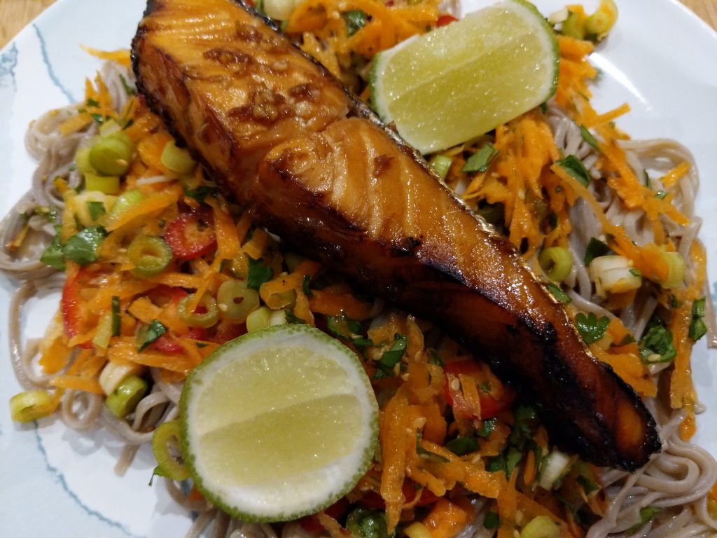 Salmon Teriyaki with Soba Noodles - World Food Tour