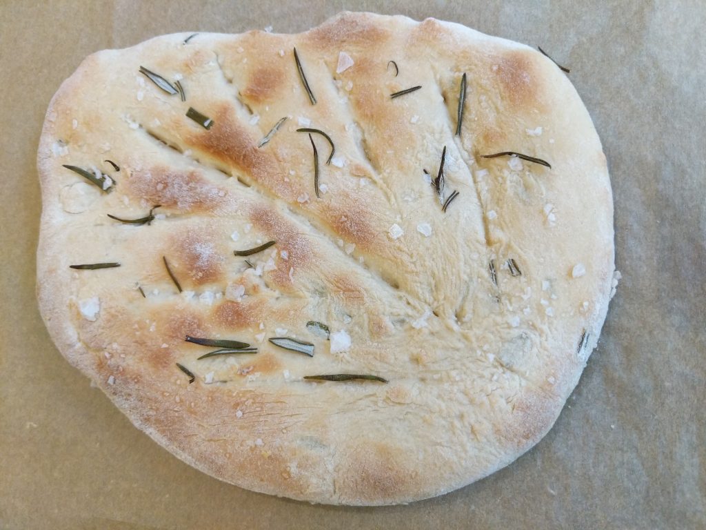 Rosemary and Red Onion Fougasse