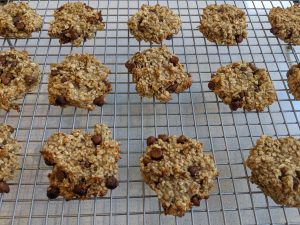Banana and Oat Chocolate Chip Cookies